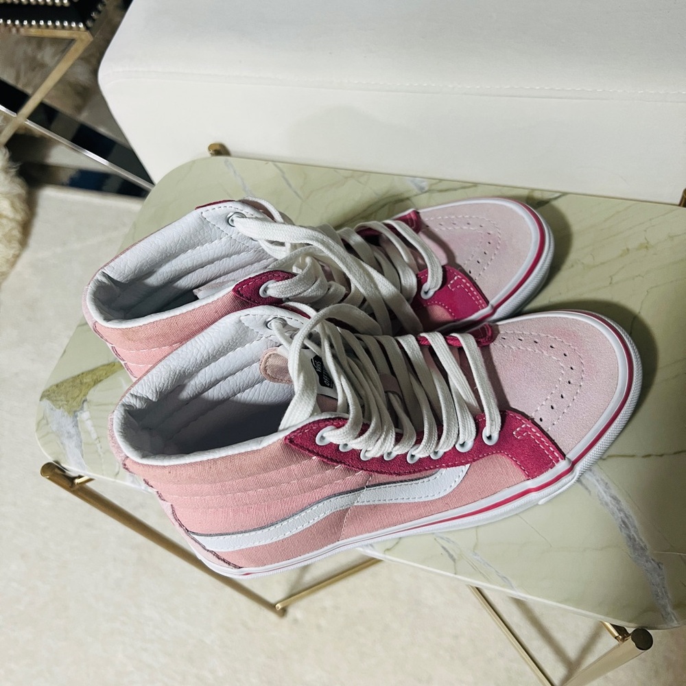 NWOT Vans & TNA / Aritzia Pink High-Top Sneakers